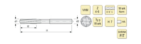 carbide reamer with spiral slot